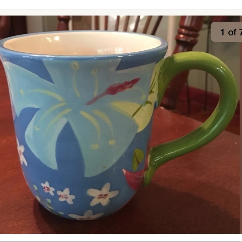 Pretty Sonoma Tropical Multicolored Mug